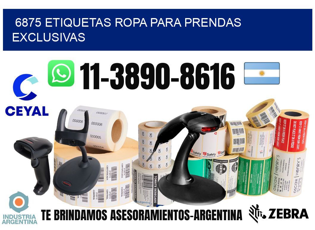 6875 Etiquetas ropa para prendas exclusivas