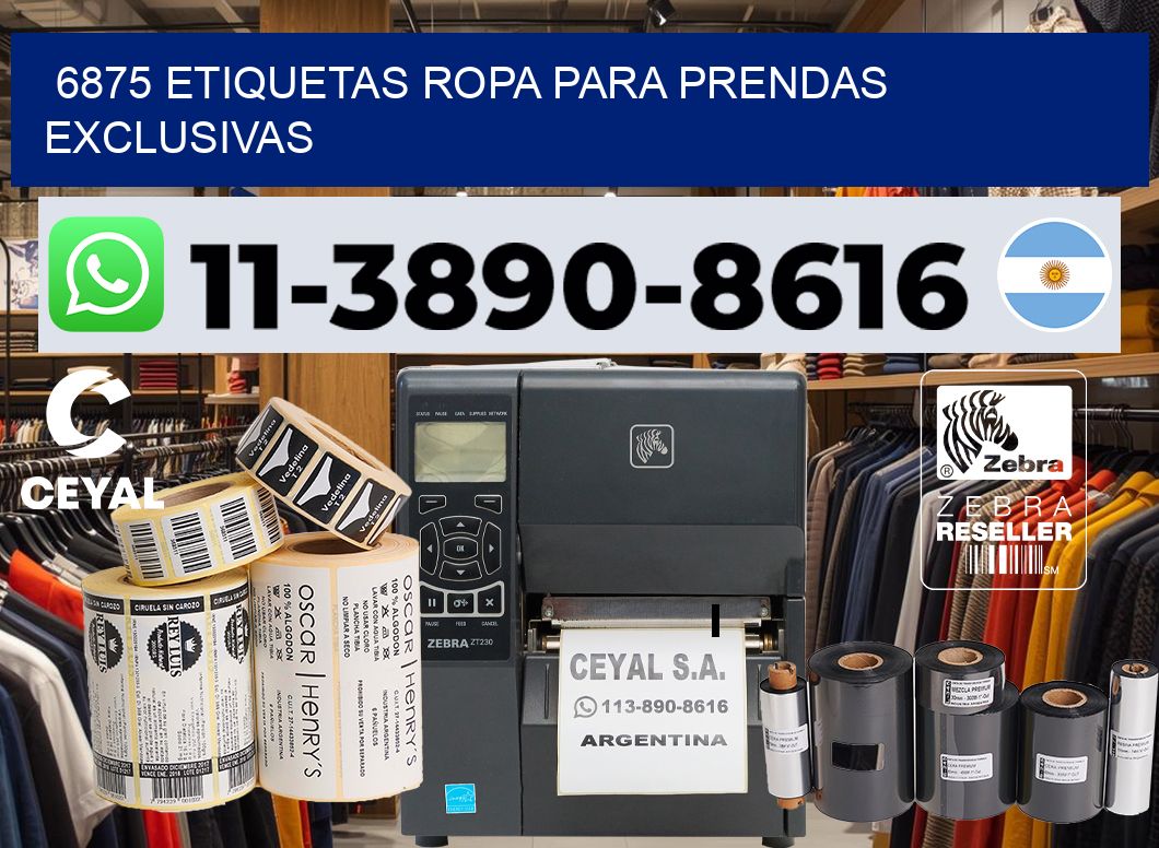 6875 Etiquetas ropa para prendas exclusivas