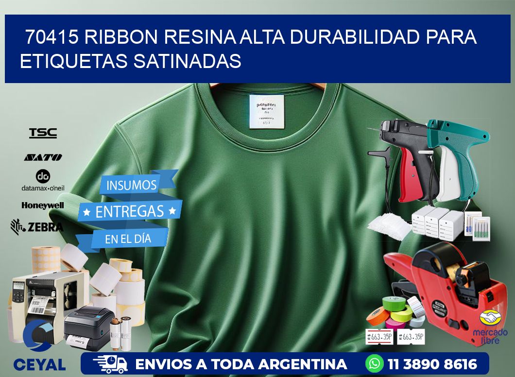 70415 ribbon resina alta durabilidad para etiquetas satinadas