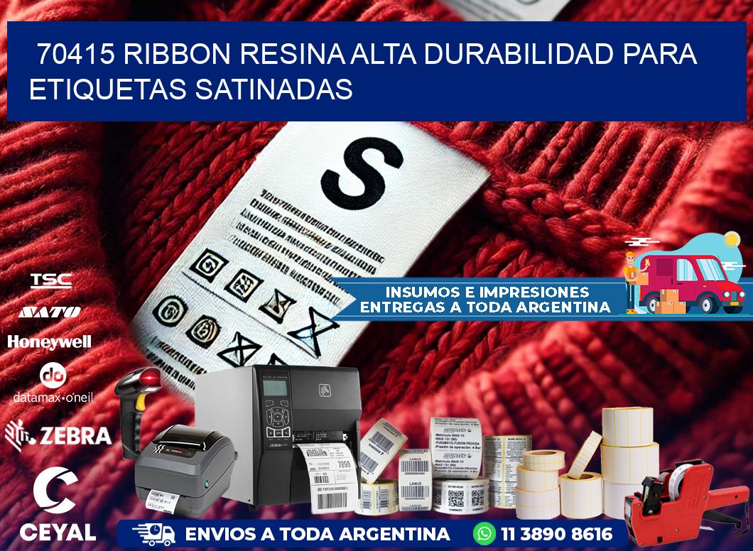70415 ribbon resina alta durabilidad para etiquetas satinadas