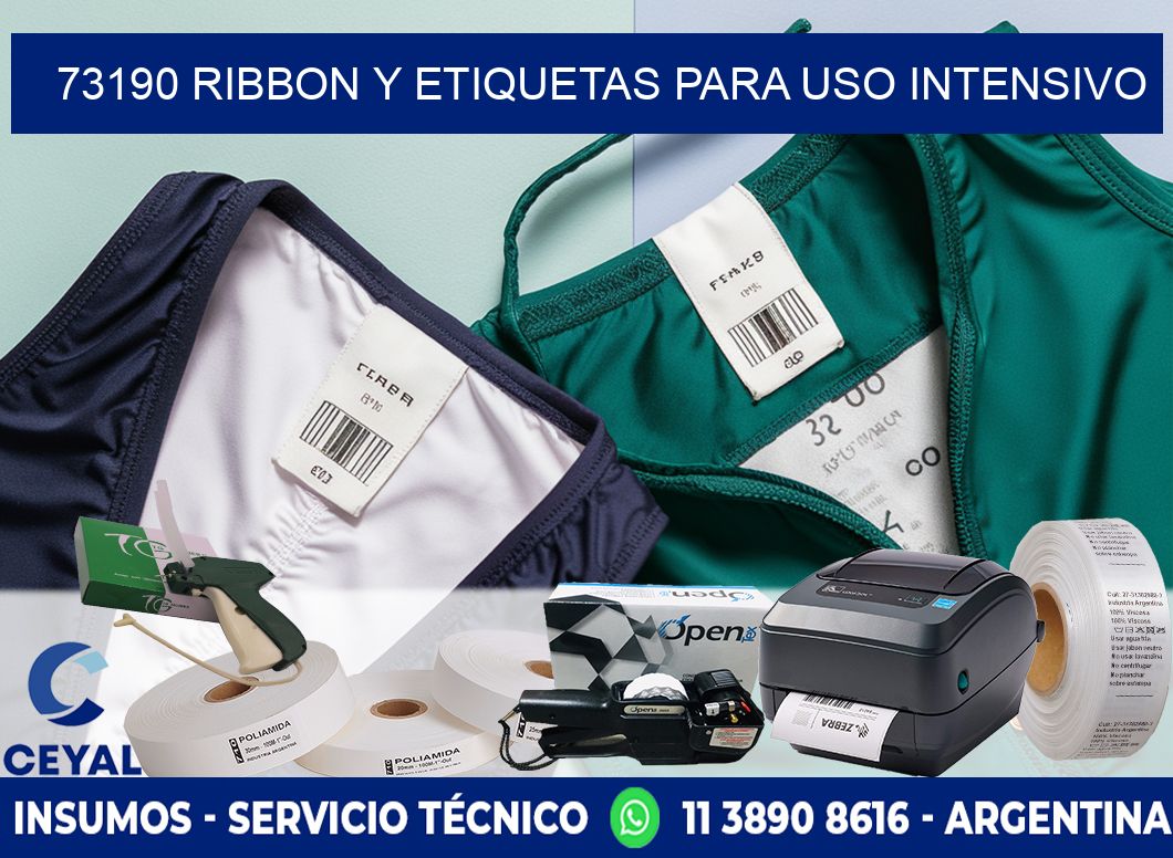 73190 ribbon y etiquetas para uso intensivo