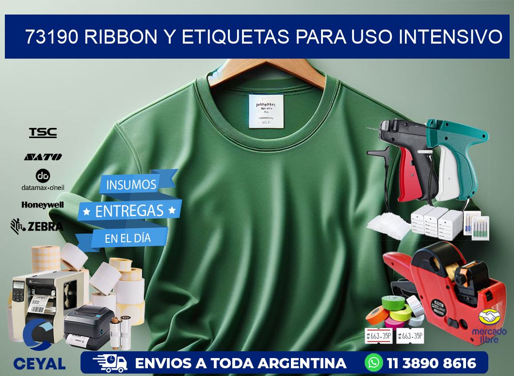 73190 ribbon y etiquetas para uso intensivo
