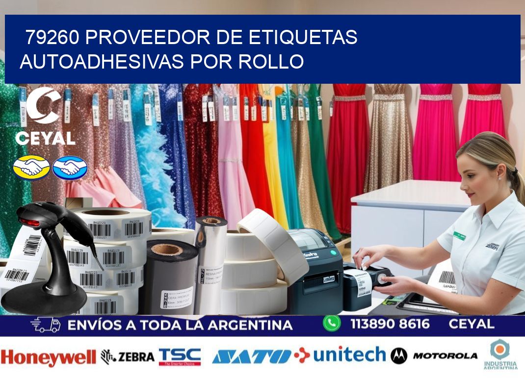 79260 proveedor de etiquetas autoadhesivas por rollo