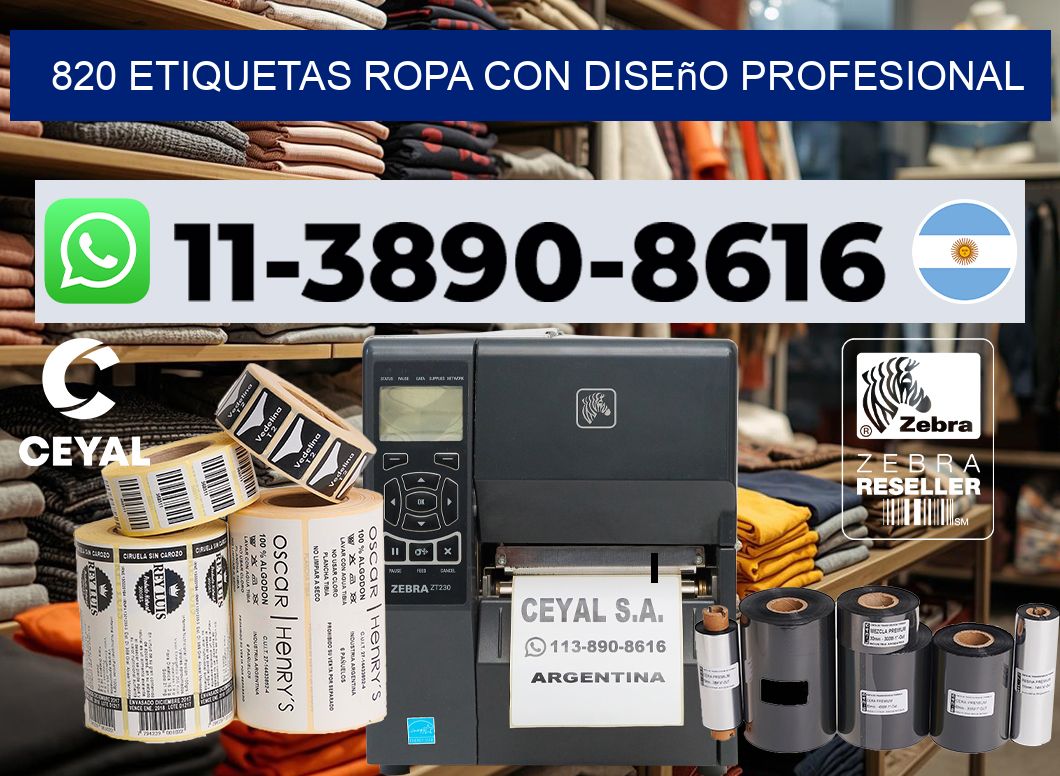 820 Etiquetas ropa con diseño profesional