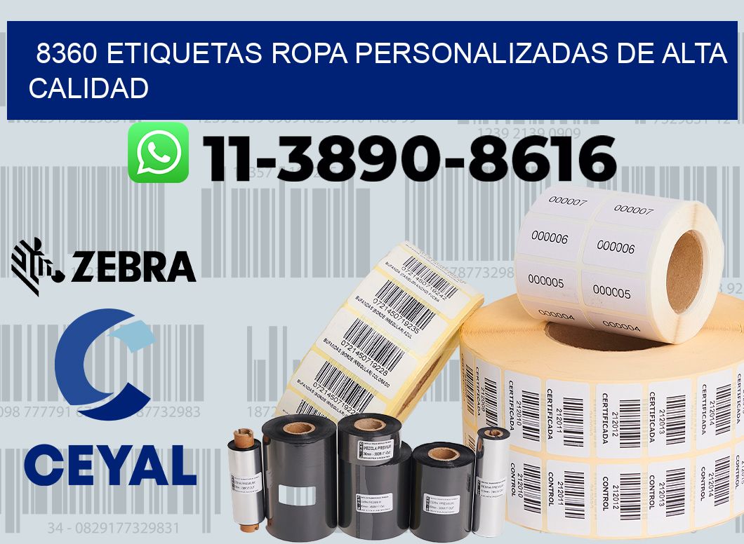 8360 Etiquetas ropa personalizadas de alta calidad