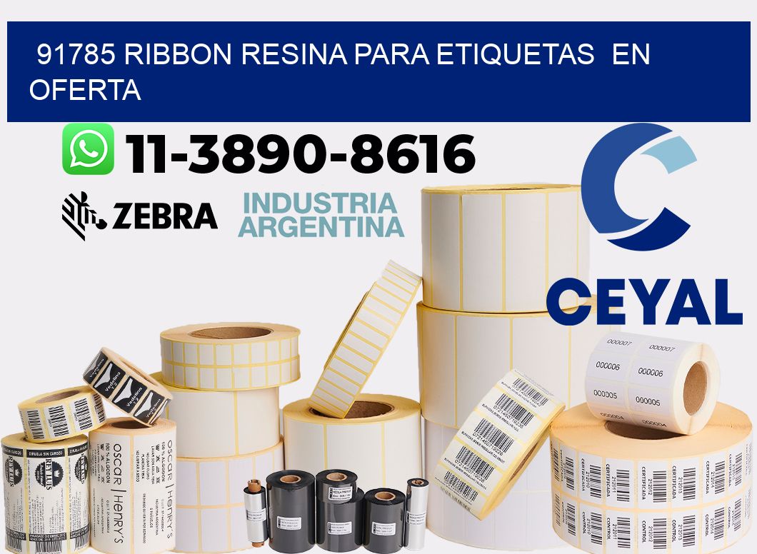 91785 ribbon resina para etiquetas en oferta