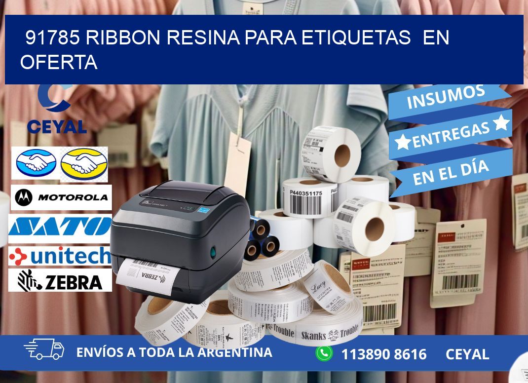 91785 ribbon resina para etiquetas en oferta