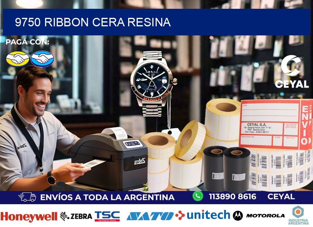 9750 ribbon cera resina