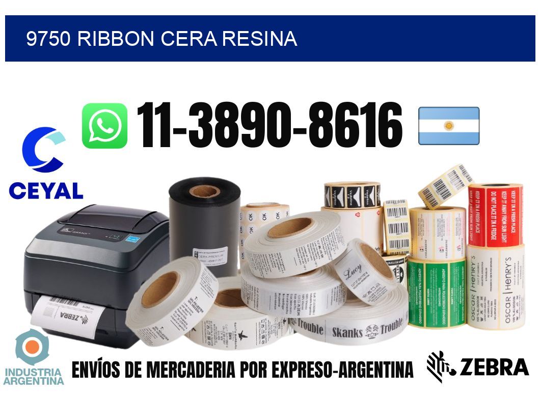9750 ribbon cera resina