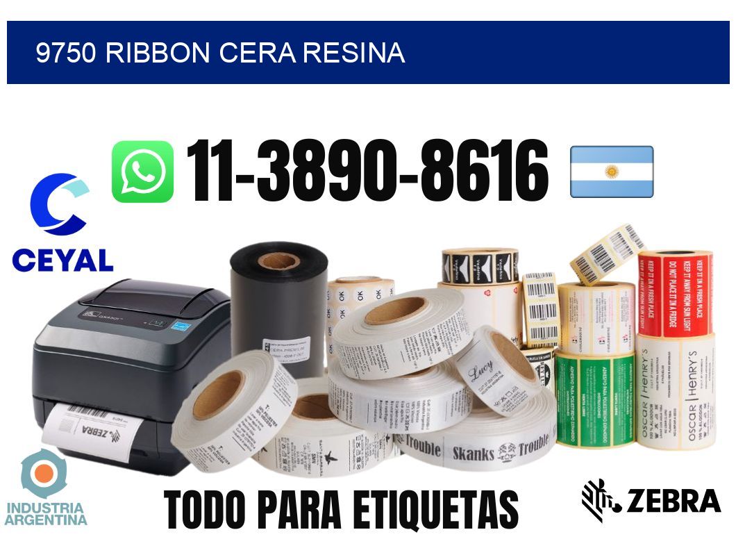 9750 ribbon cera resina