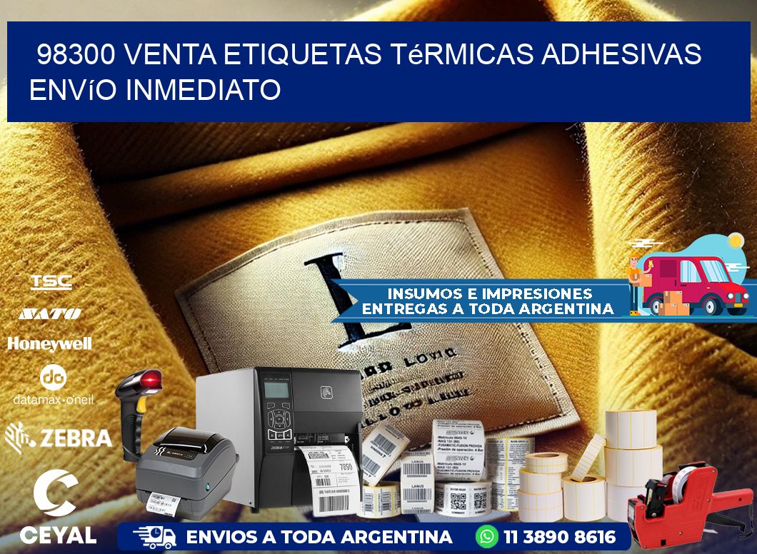 98300 venta etiquetas térmicas adhesivas envío inmediato
