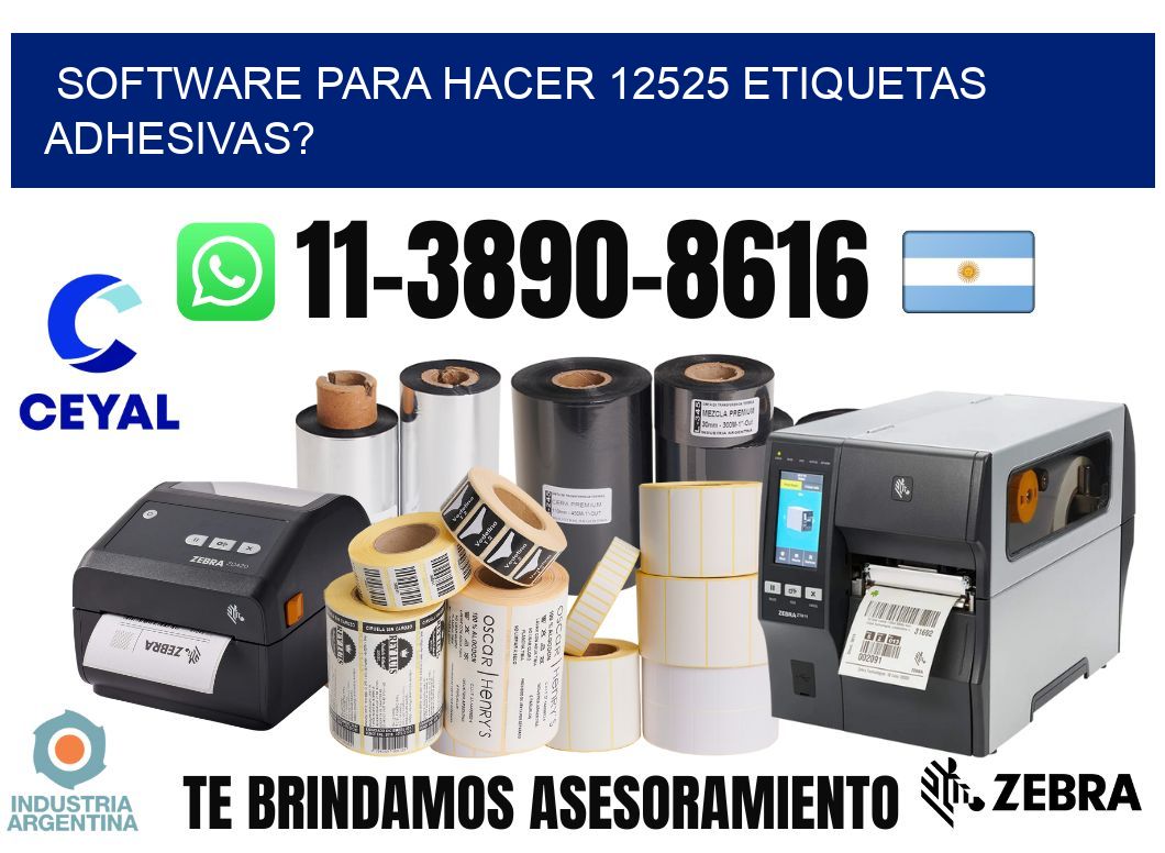 Software para hacer 12525 etiquetas adhesivas?