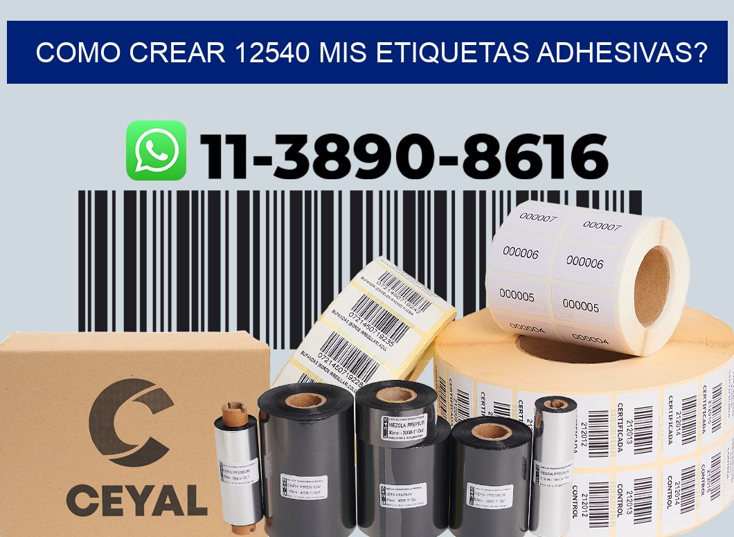 como crear 12540 mis etiquetas adhesivas?