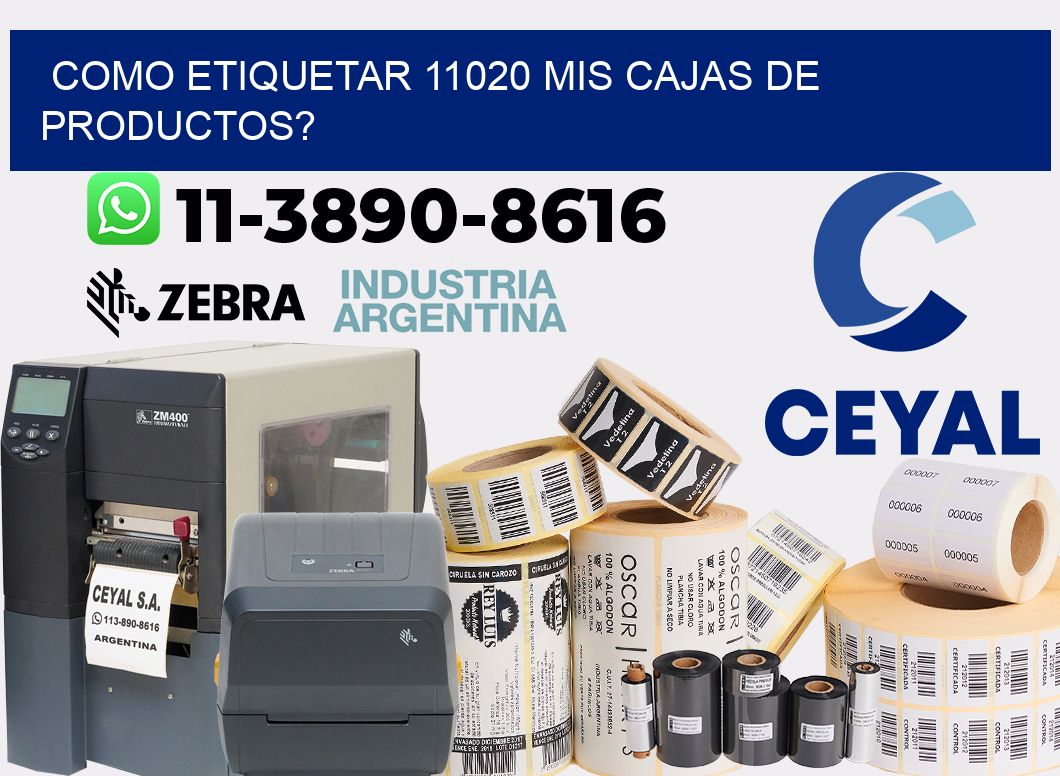 como etiquetar 11020 mis cajas de productos?