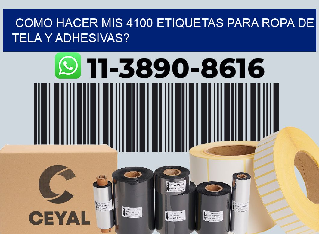 como hacer mis 4100 etiquetas para ropa de tela y adhesivas?