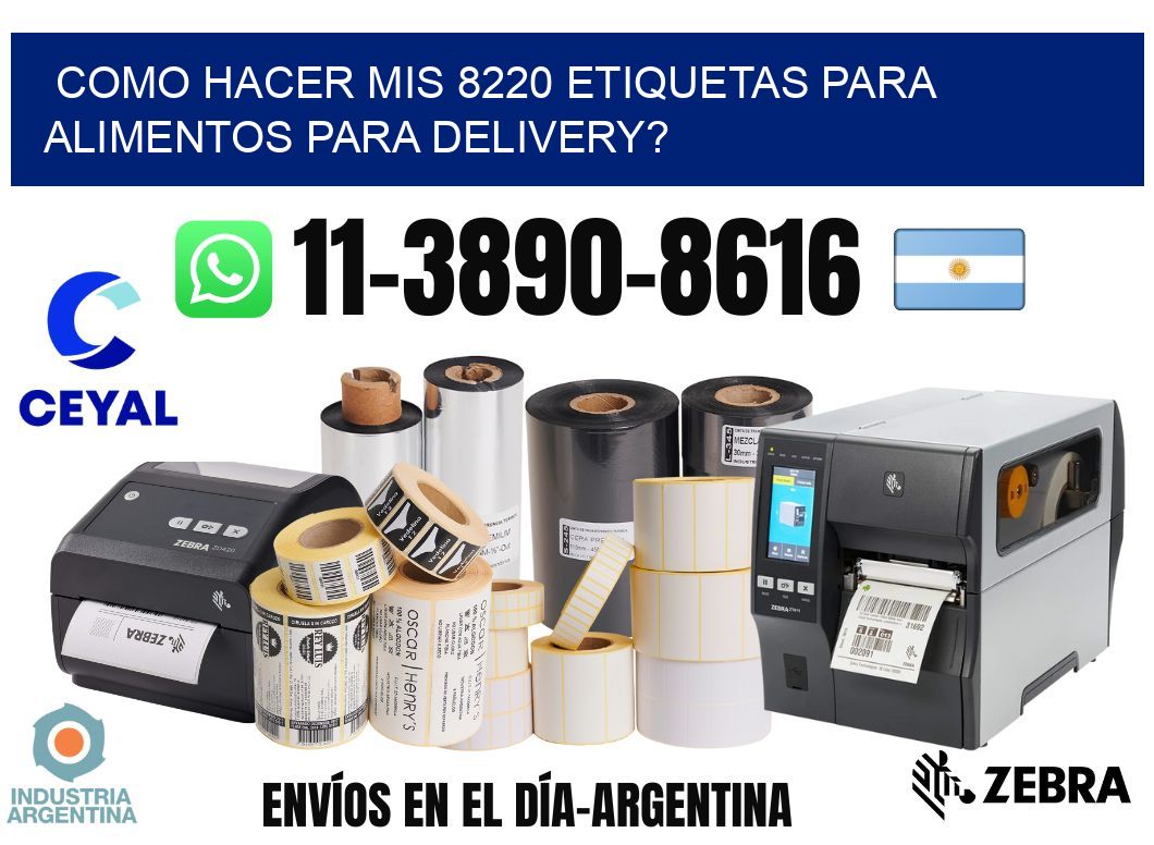 como hacer mis 8220 etiquetas para alimentos para delivery?