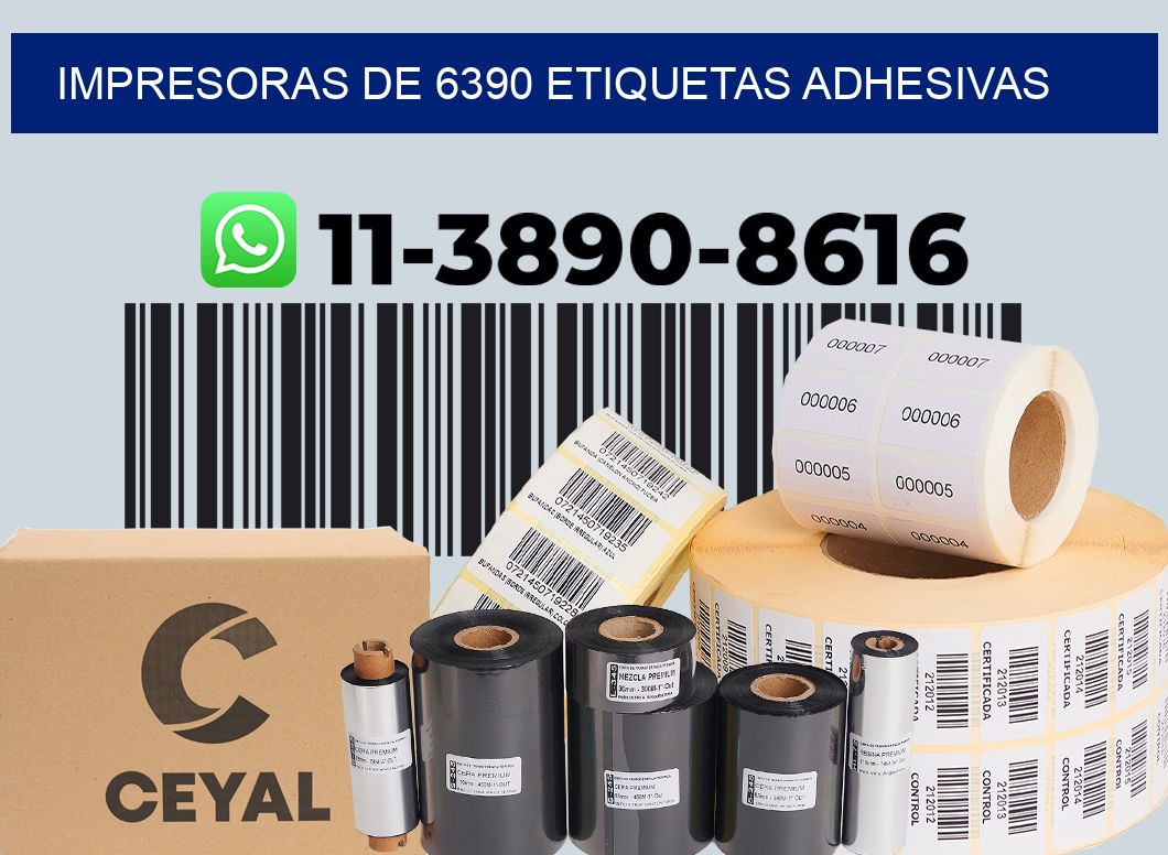impresoras de 6390 etiquetas adhesivas