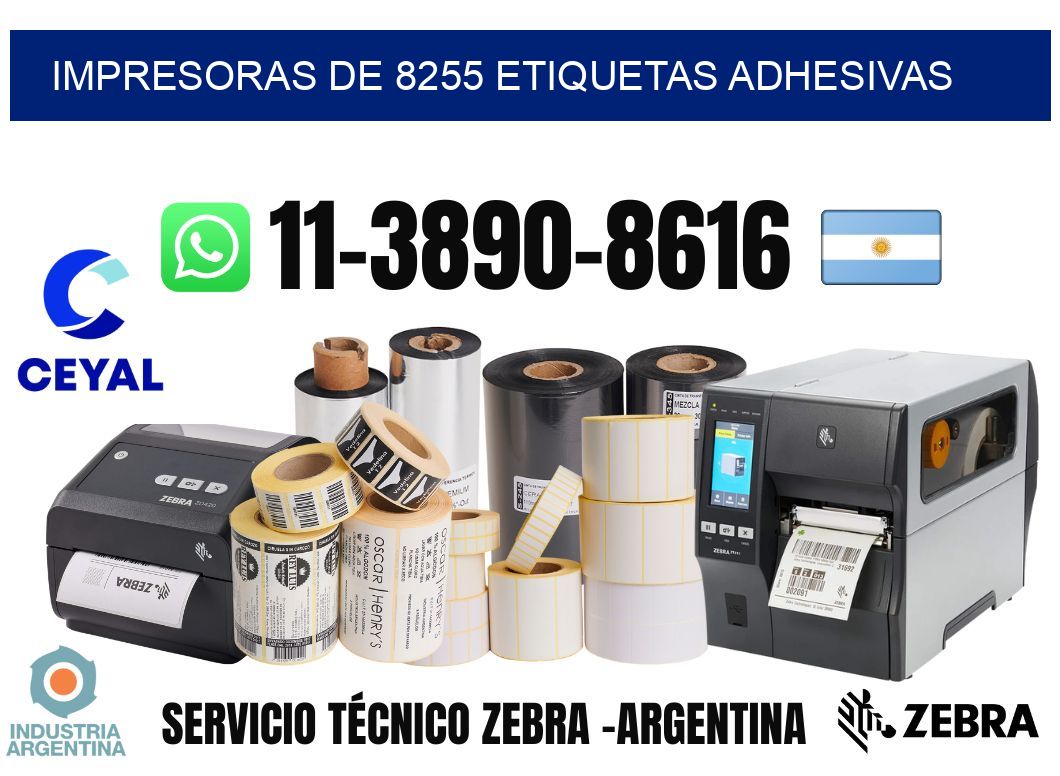 impresoras de 8255 etiquetas adhesivas