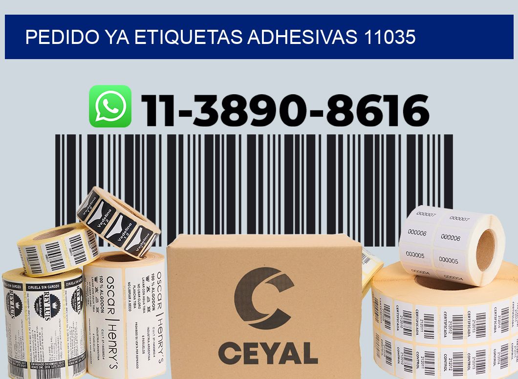 pedido ya etiquetas adhesivas 11035