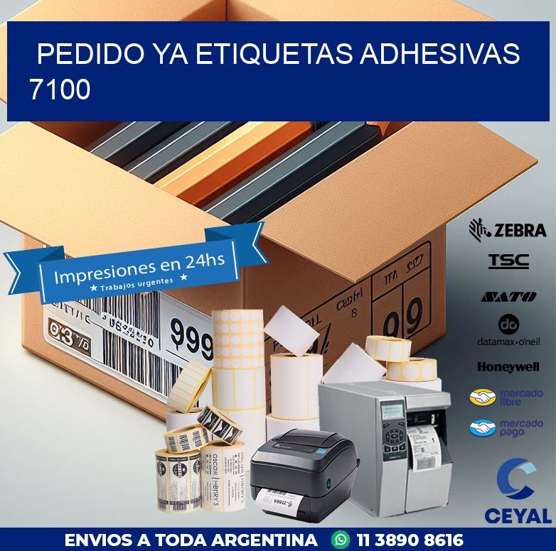 pedido ya etiquetas adhesivas 7100