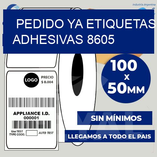 pedido ya etiquetas adhesivas 8605