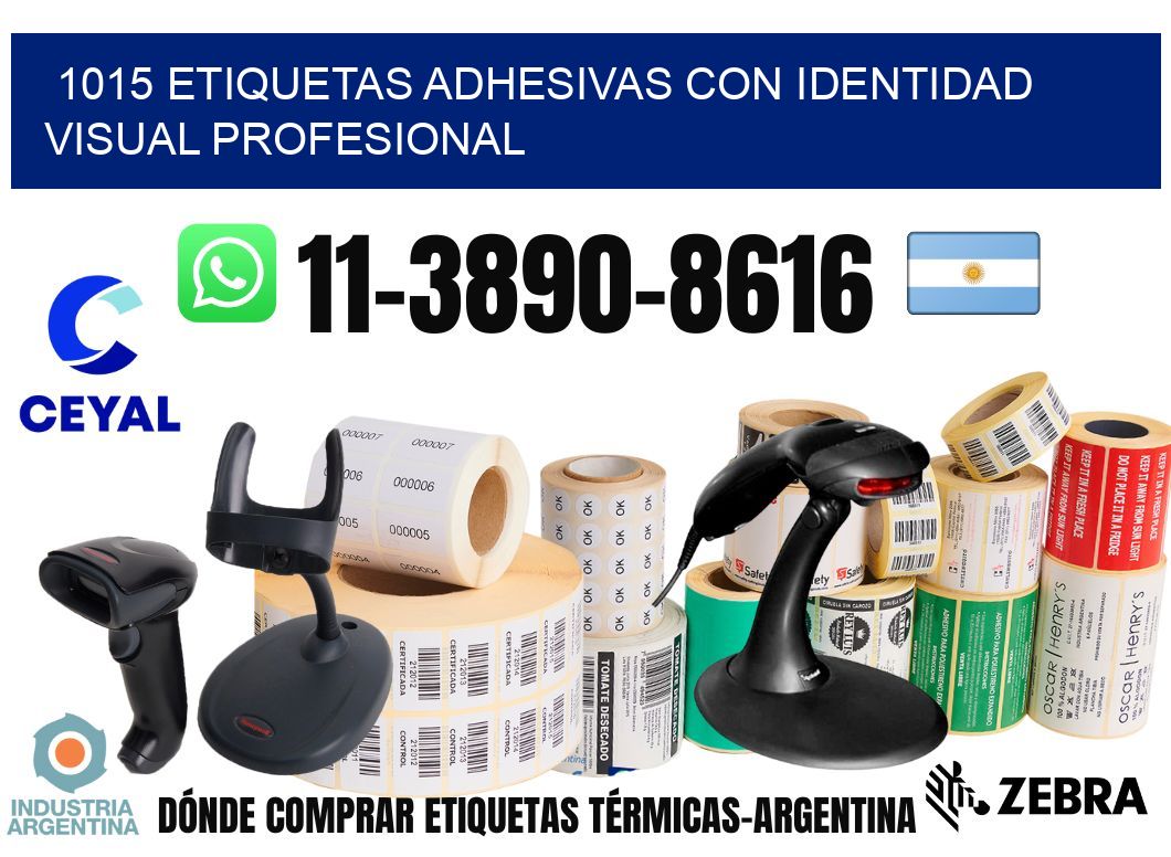 1015 Etiquetas adhesivas con identidad visual profesional