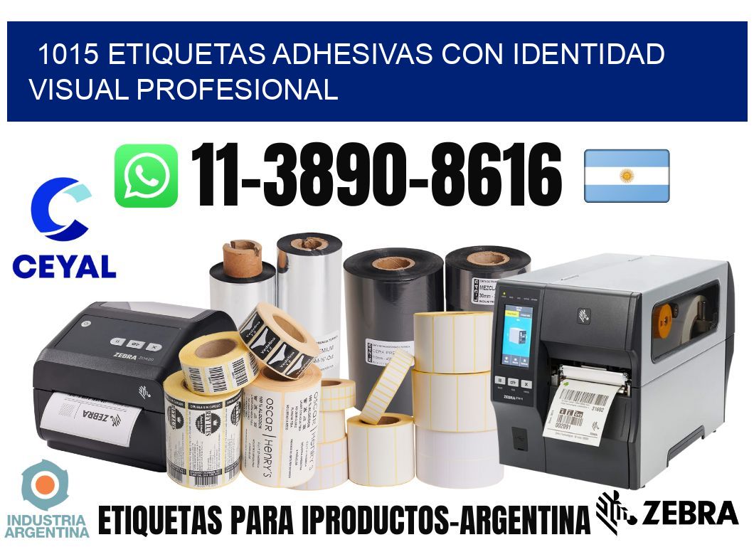 1015 Etiquetas adhesivas con identidad visual profesional