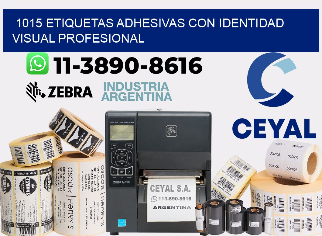 1015 Etiquetas adhesivas con identidad visual profesional