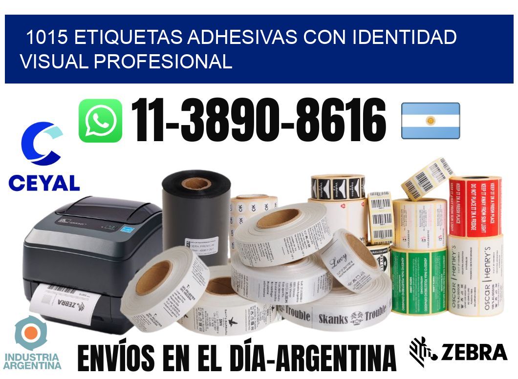 1015 Etiquetas adhesivas con identidad visual profesional