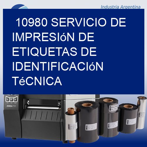 10980 Servicio de impresión de etiquetas de identificación técnica
