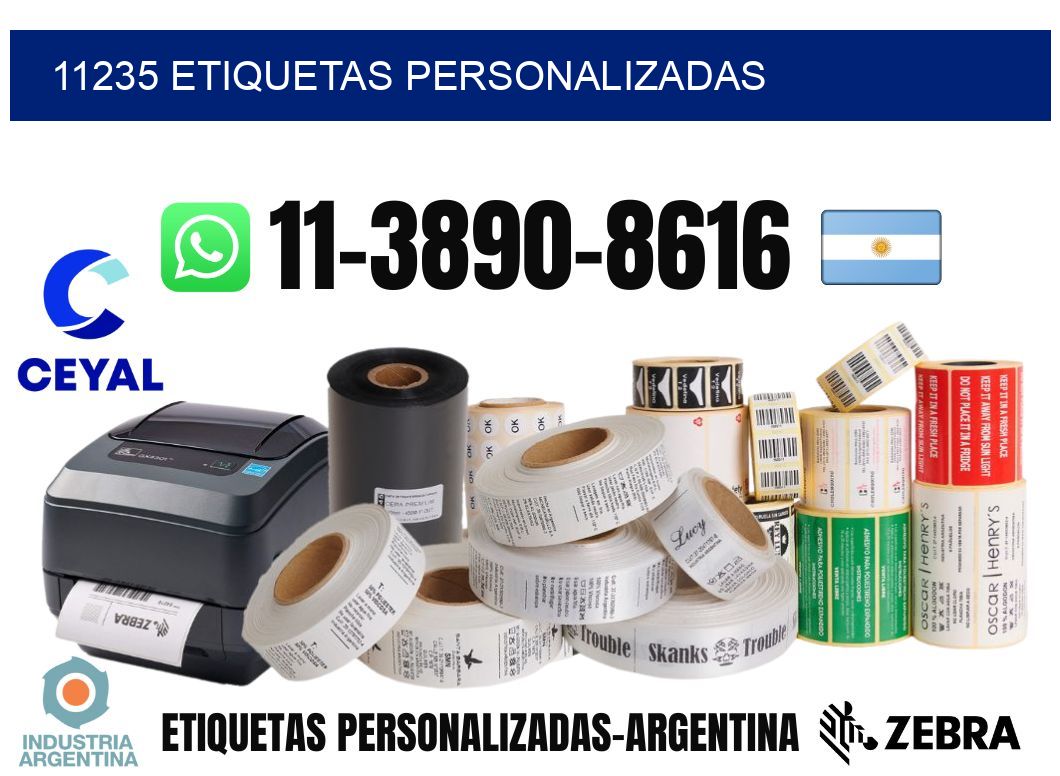 11235 etiquetas personalizadas