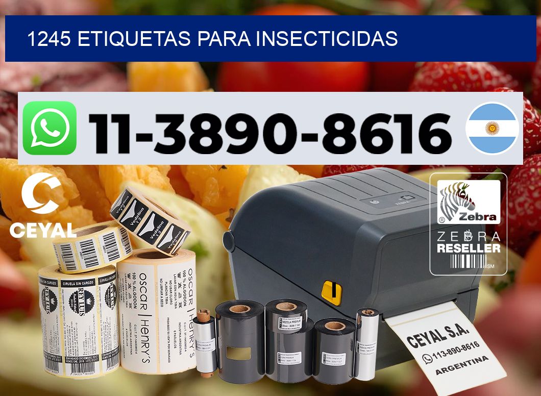 1245 Etiquetas para insecticidas