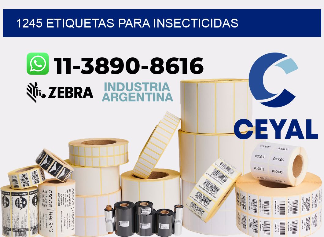 1245 Etiquetas para insecticidas