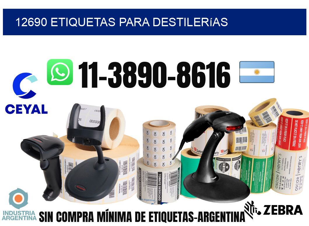 12690 Etiquetas para destilerías