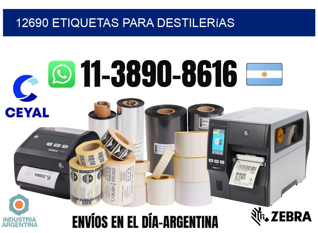 12690 Etiquetas para destilerías