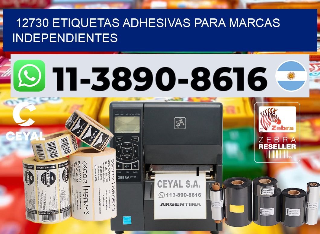 12730 Etiquetas adhesivas para marcas independientes