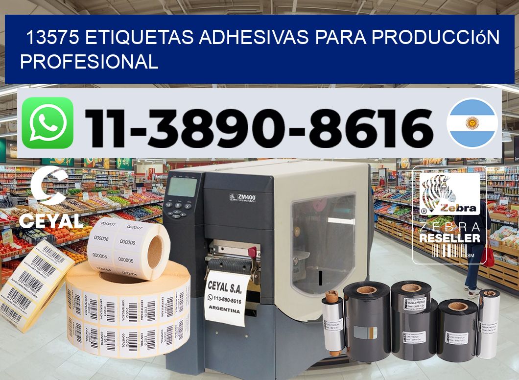 13575 Etiquetas adhesivas para producción profesional