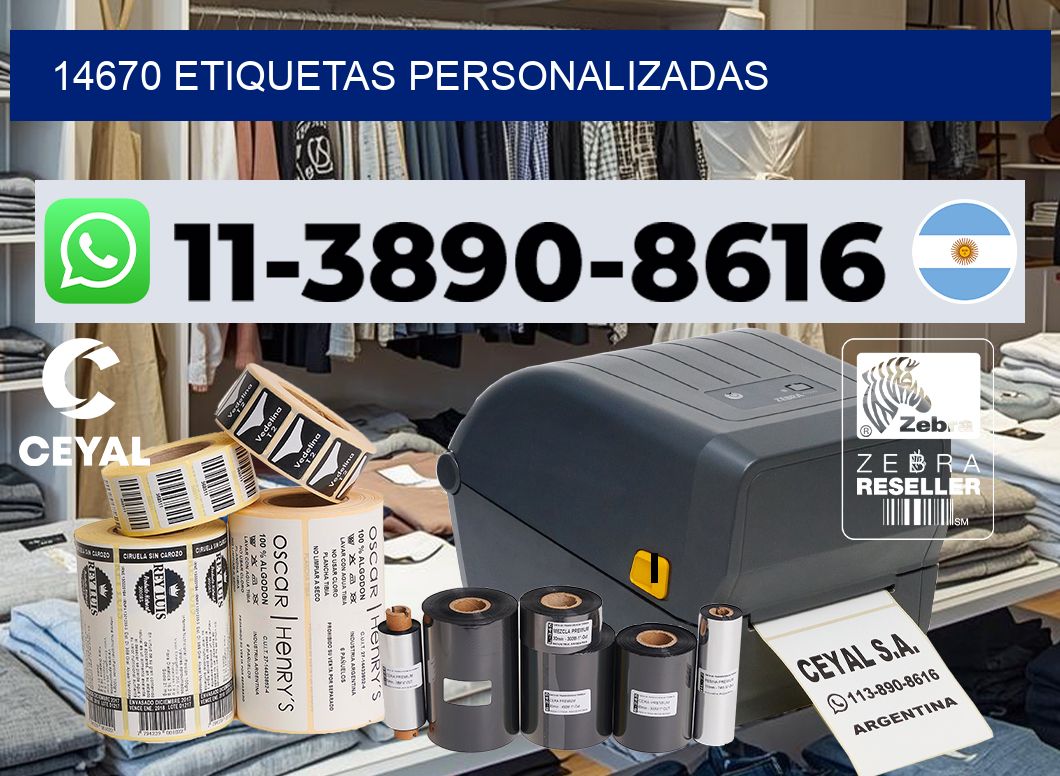 14670 etiquetas personalizadas