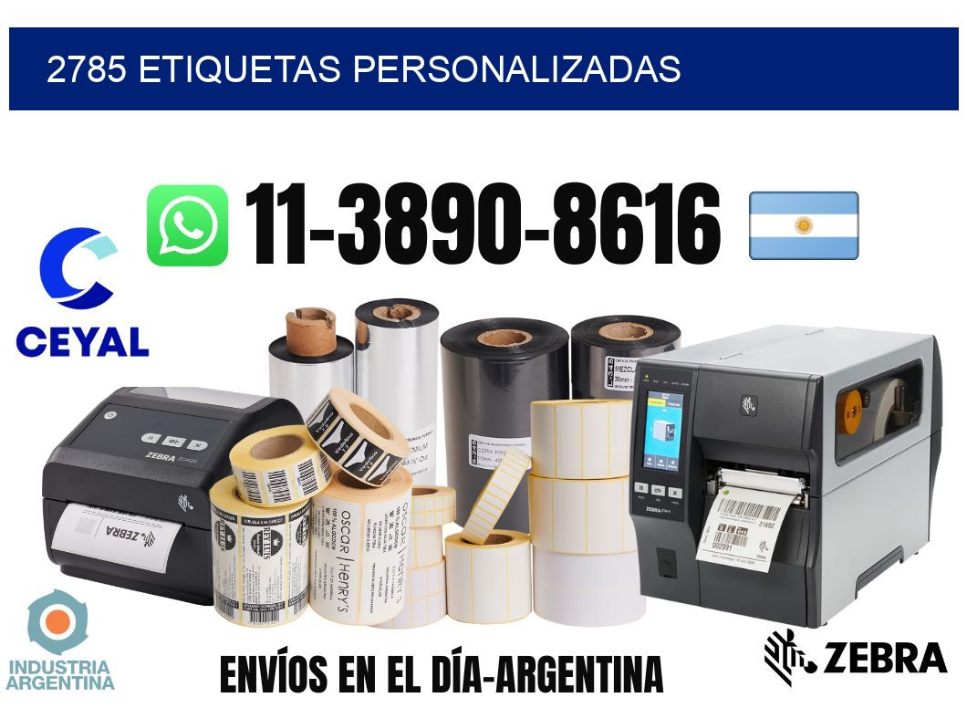 2785 etiquetas personalizadas