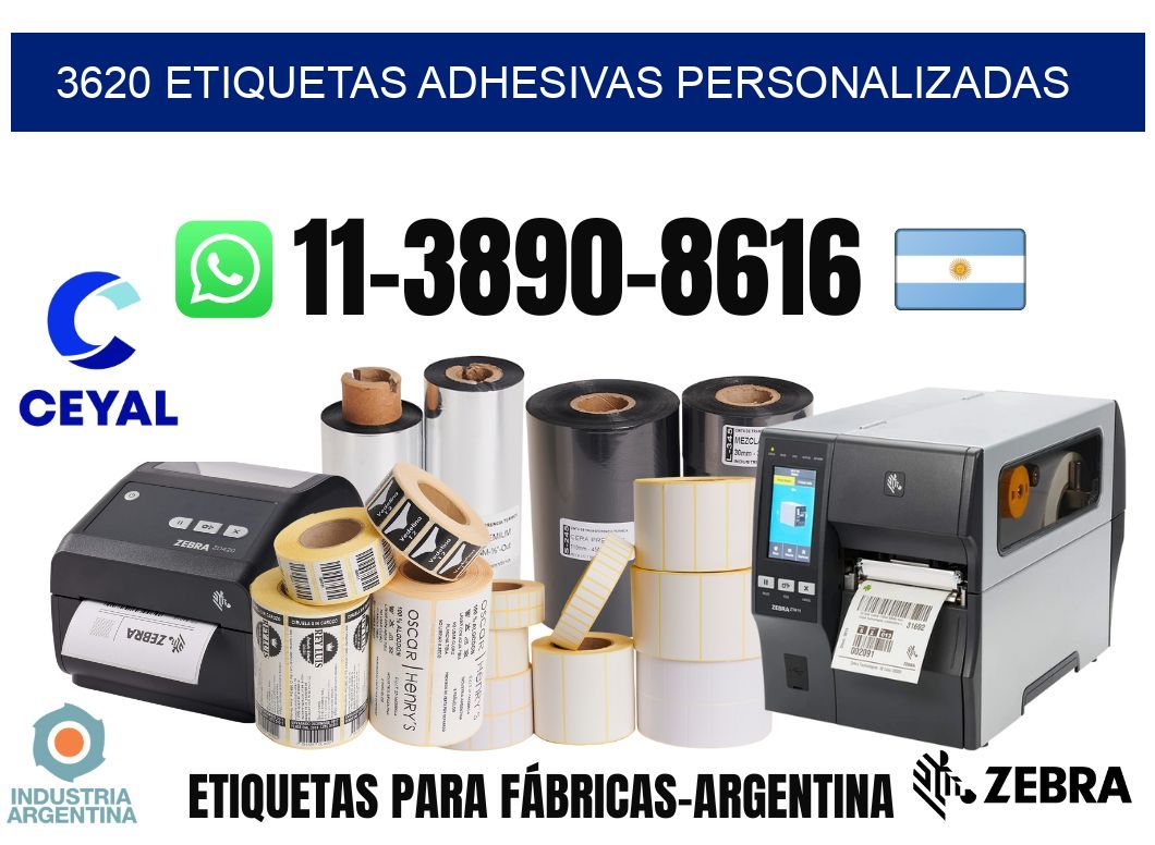 3620 Etiquetas adhesivas personalizadas