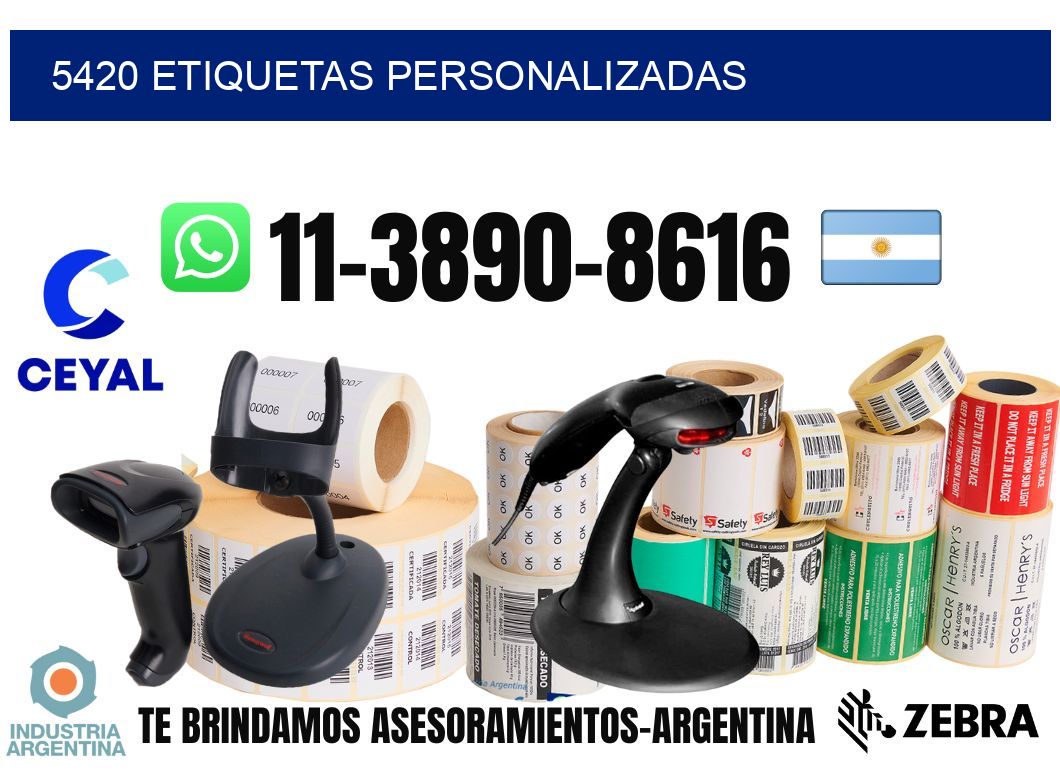 5420 etiquetas personalizadas