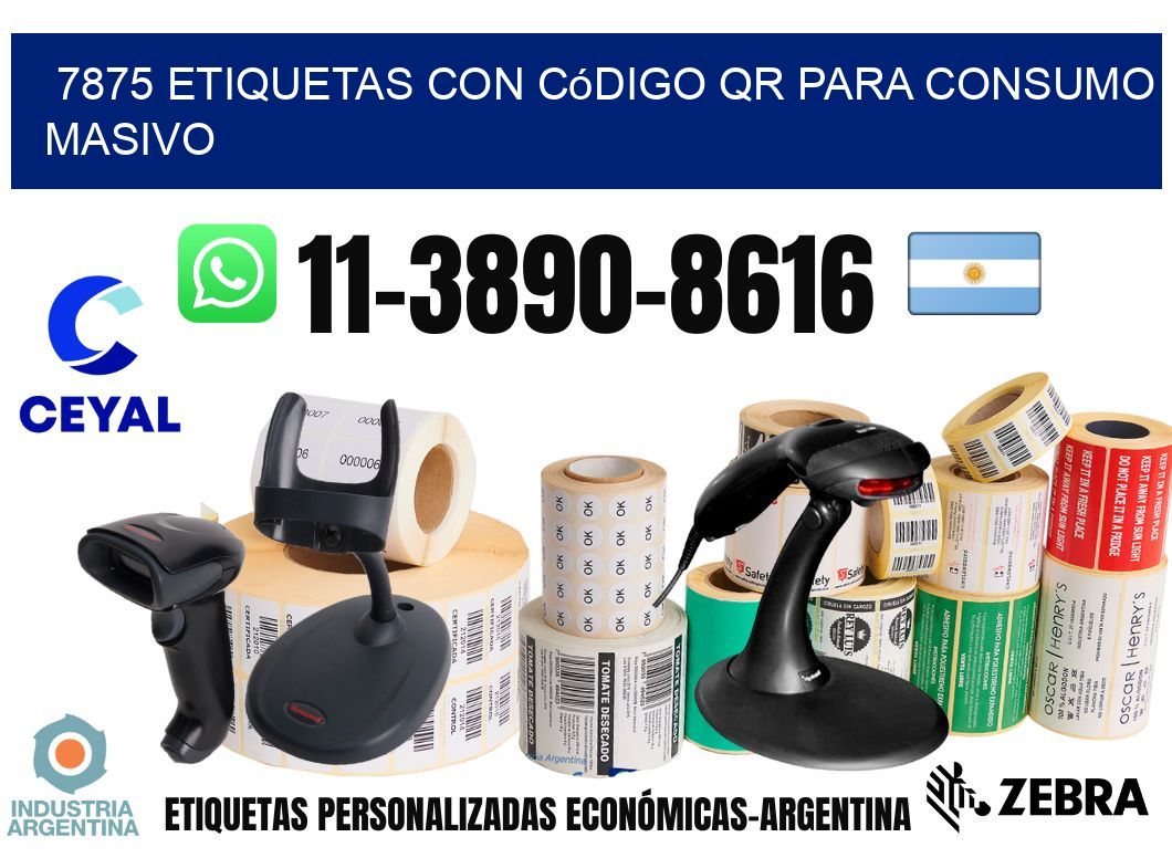 7875 Etiquetas con código QR para consumo masivo