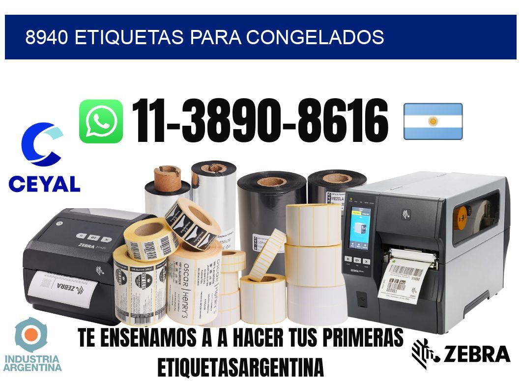 8940 Etiquetas para congelados