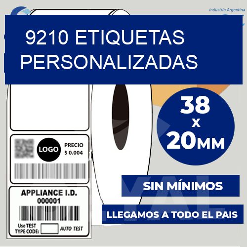9210 etiquetas personalizadas