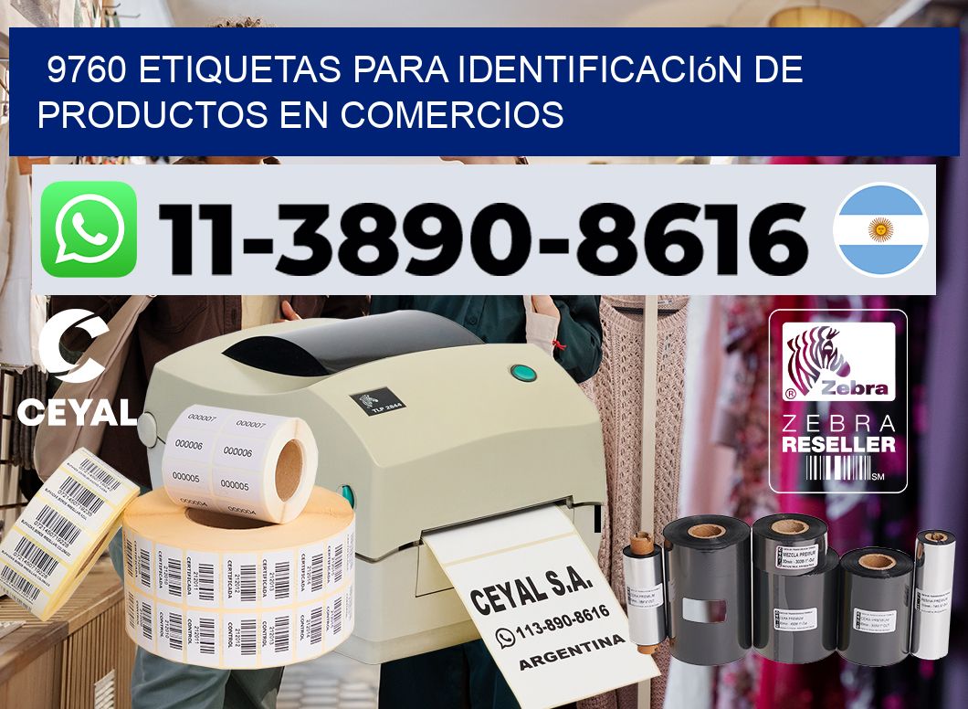 9760 Etiquetas para identificación de productos en comercios