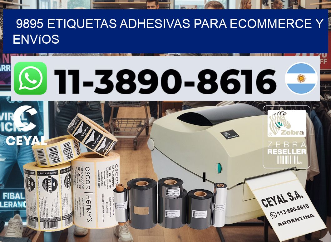9895 Etiquetas adhesivas para ecommerce y envíos