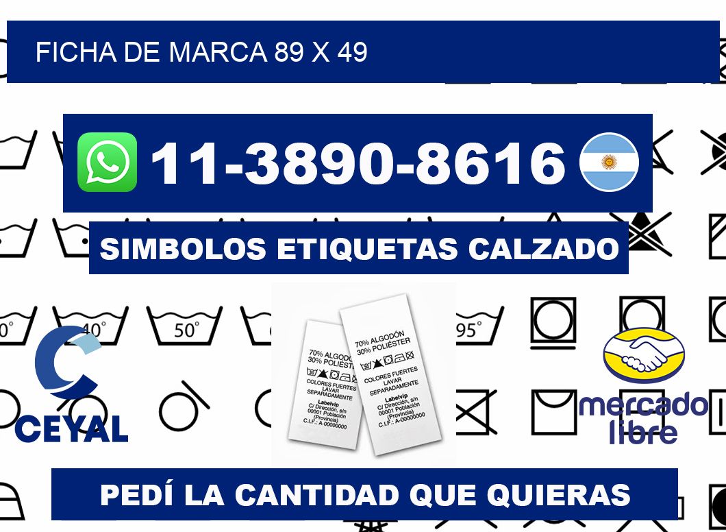 Ficha de marca 89 x 49