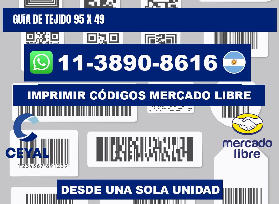 Guía de tejido 95 x 49