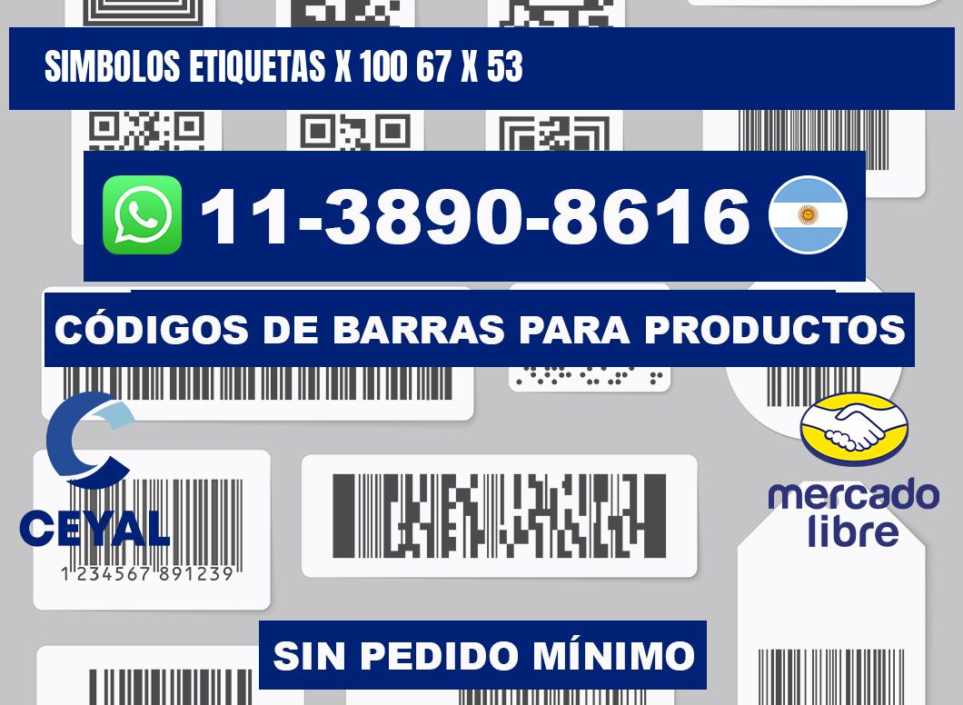 SIMBOLOS ETIQUETAS X 100 67 x 53