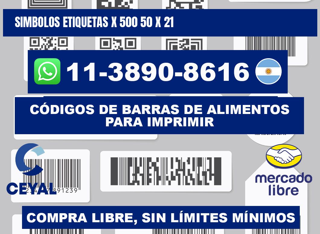 SIMBOLOS ETIQUETAS X 500 50 x 21